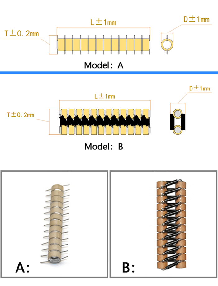 capacitor stacks dimension